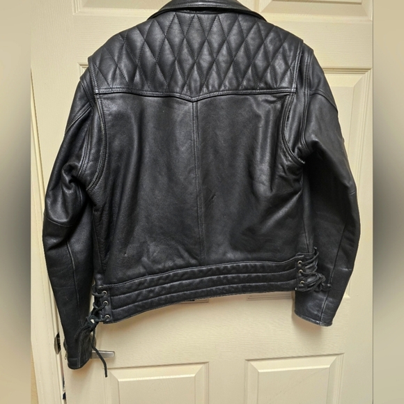 Vintage Harley Davidson Leather Motorcycle Jacket D Pocket 44 - Picture 13 of 15